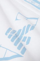 Kids Striped Logo Print Blanket